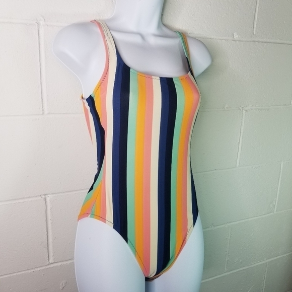 J Crew vertical striped one piece swimsuit - Picture 6 of 7